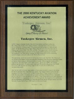 2008 Kentucky Aviation Achievement Award